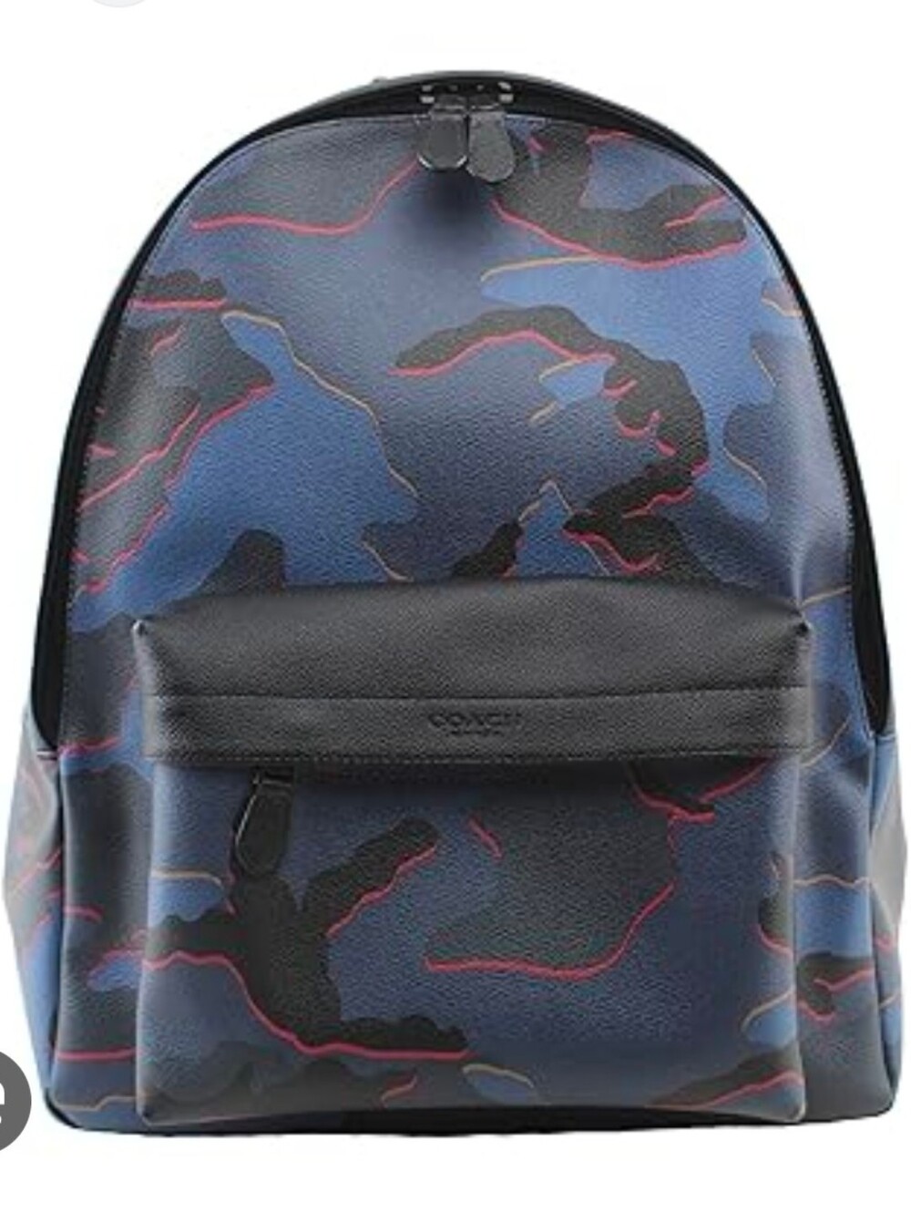 Coach Charles Large Leather Backpack Multicolor Camouflage